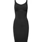 Second Skin Slip Dress - Black